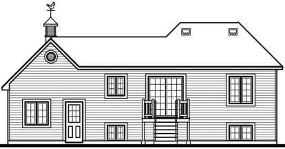 Split Foyer House Plan #034-00355 Elevation Photo