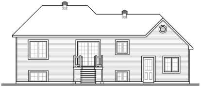 Split Foyer House Plan #034-00356 Elevation Photo