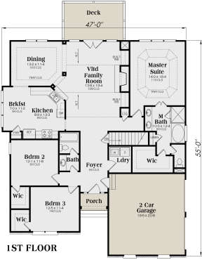 Main Floor for House Plan #009-00086