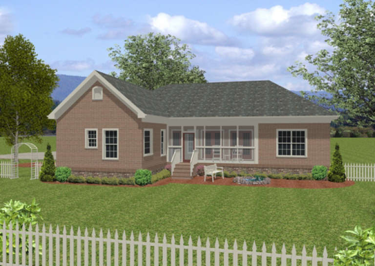 Traditional House Plan #036-00061 Elevation Photo