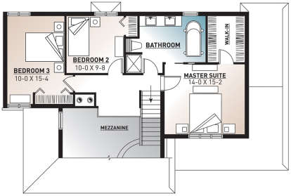 Second Floor for House Plan #034-00369