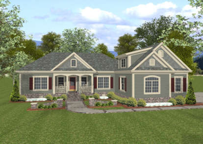 Traditional House Plan #036-00062 Elevation Photo