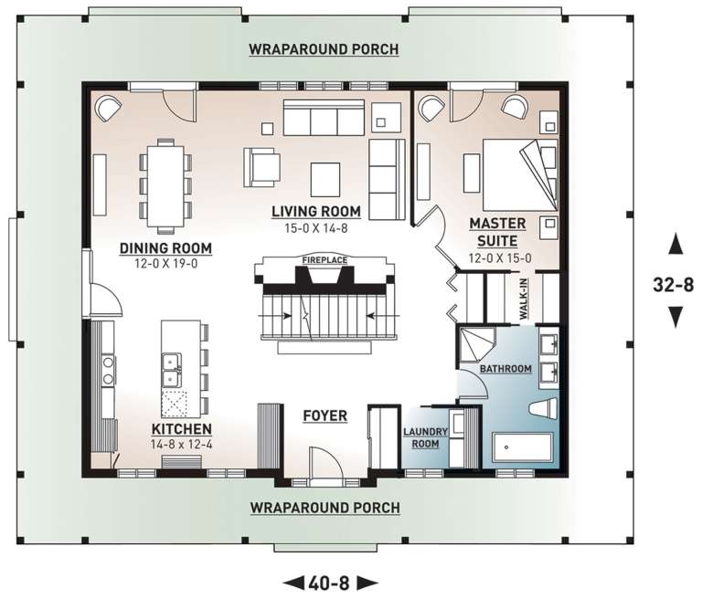 House Plan House Plan #10319 Drawing 1