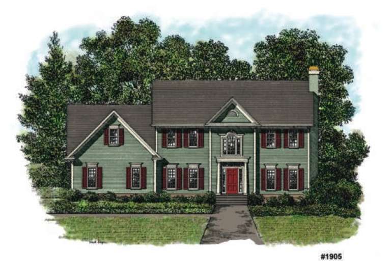 Traditional House Plan #036-00063 Elevation Photo