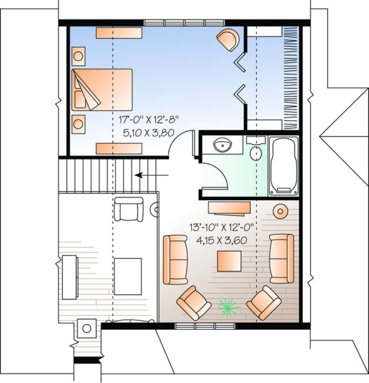 Floorplan 2 for House Plan #034-00384
