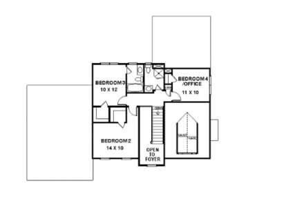 Second Floor for House Plan #036-00065