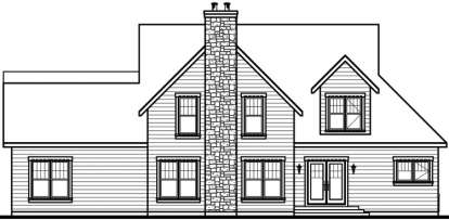 Traditional House Plan #034-00406 Elevation Photo