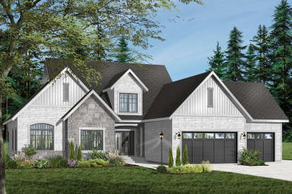 Traditional House Plan #034-00406 Elevation Photo