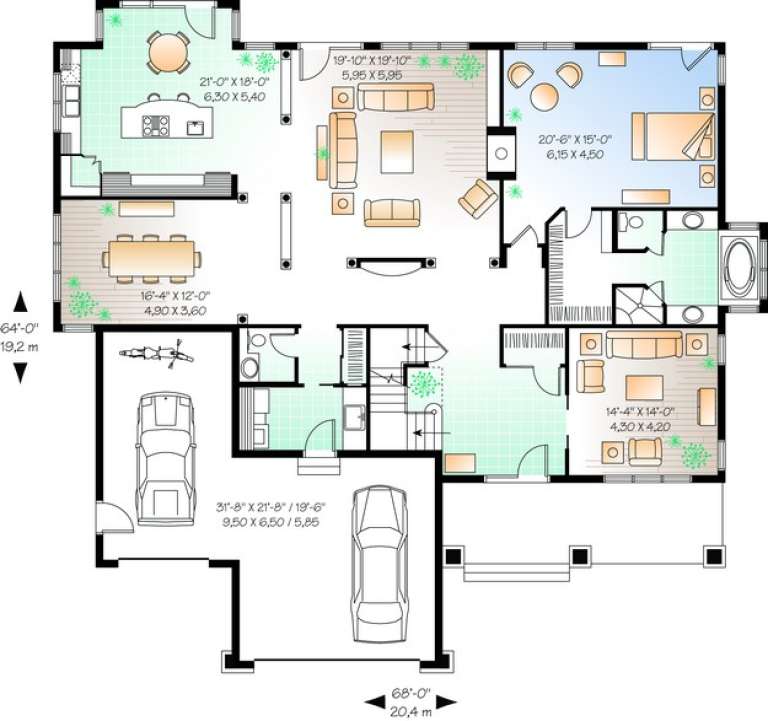 House Plan House Plan #10347 Drawing 1