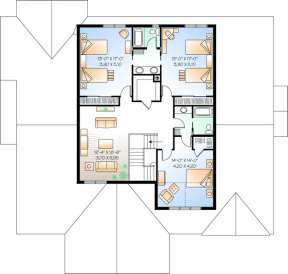 Floorplan 2 for House Plan #034-00407