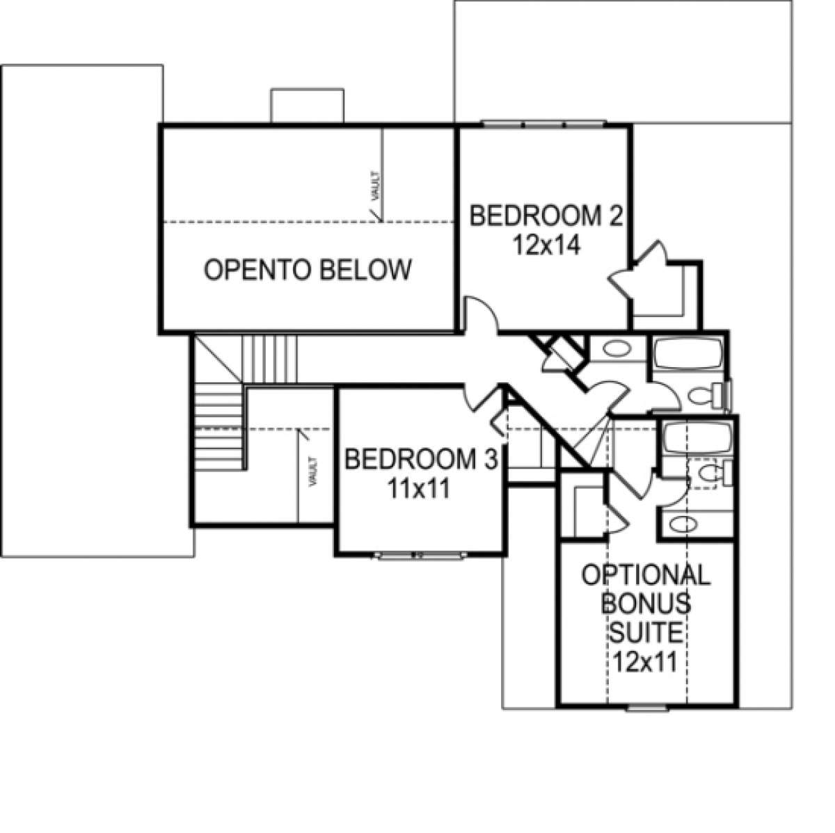 Second Floor for House Plan #036-00066
