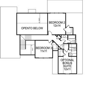 Second Floor for House Plan #036-00066