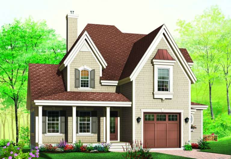 European House Plan #034-00410 Elevation Photo
