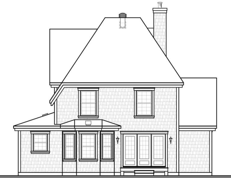 European House Plan #034-00410 Elevation Photo
