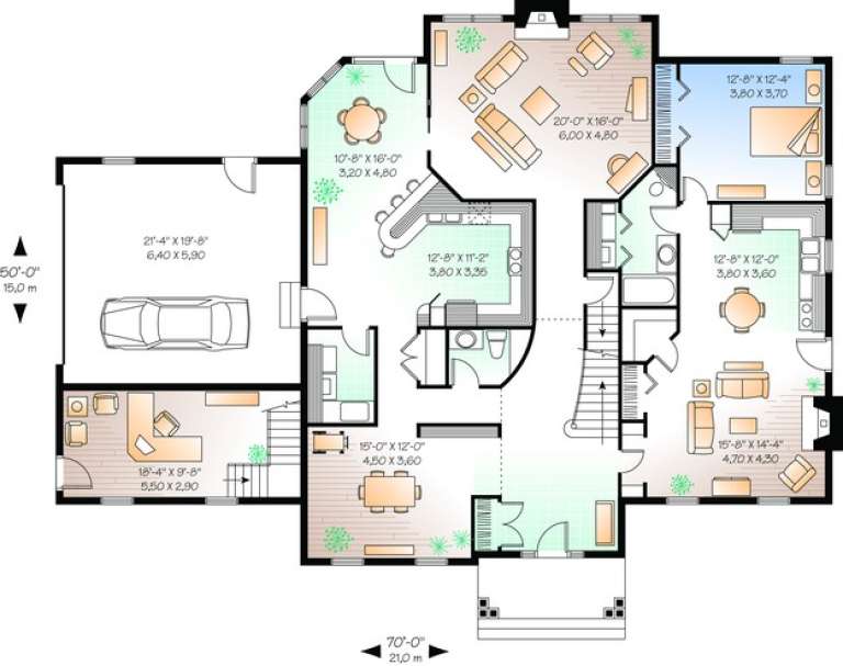 House Plan House Plan #10355 Drawing 1
