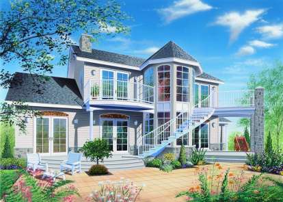 Country House Plan #034-00421 Elevation Photo
