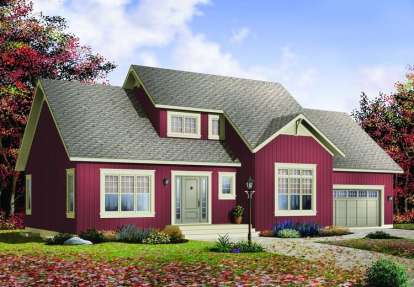 4 Bed, 2 Bath, 1898 Square Foot House Plan - #034-00424