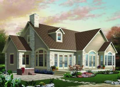 4 Bed, 2 Bath, 2037 Square Foot House Plan - #034-00425