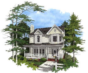 Victorian House Plan #036-00068 Elevation Photo