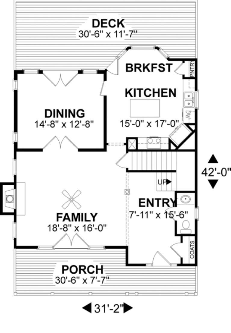 House Plan House Plan #1037 Drawing 1