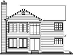 Narrow Lot House Plan #034-00434 Elevation Photo