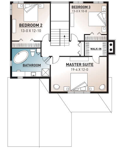 Second Floor for House Plan #034-00434