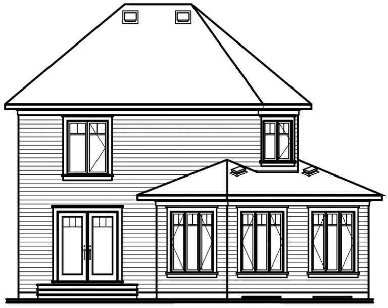 Country House Plan #034-00438 Elevation Photo