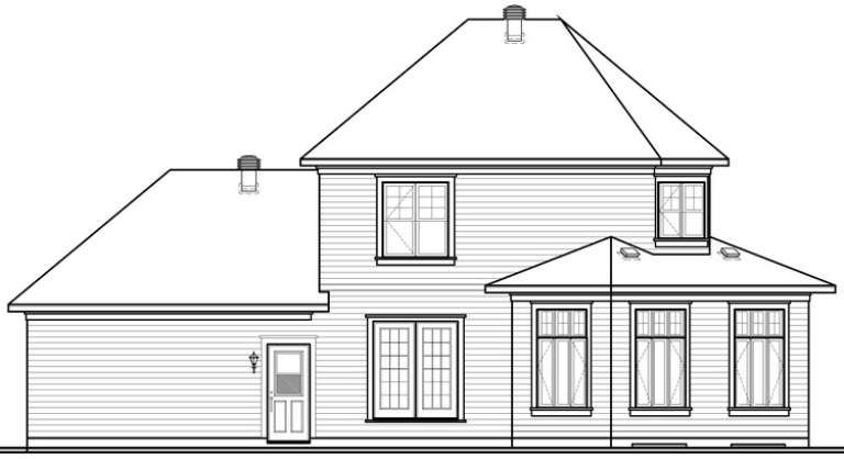 Traditional House Plan #034-00439 Elevation Photo