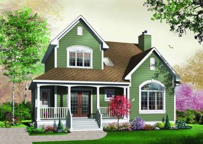 3 Bed, 1 Bath, 1888 Square Foot House Plan - #034-00447