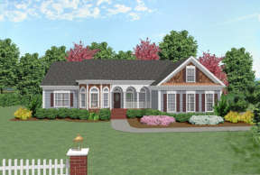 Traditional House Plan #036-00069 Elevation Photo