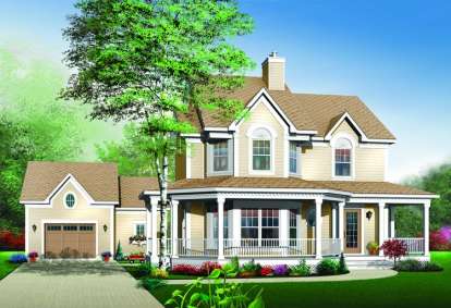 Victorian House Plan #034-00454 Elevation Photo