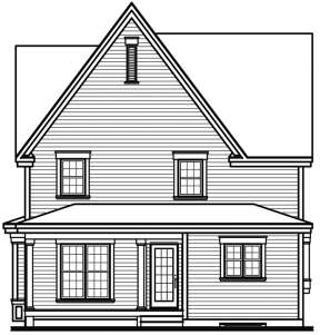 Country House Plan #034-00457 Elevation Photo