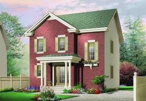 Traditional House Plan #034-00463 Elevation Photo