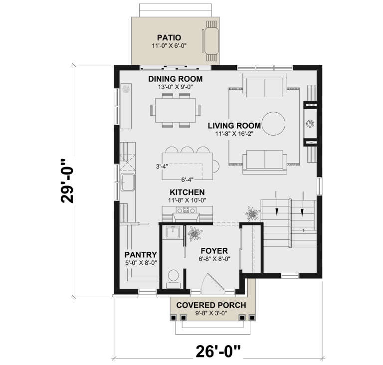 House Plan House Plan #10403 Drawing 1