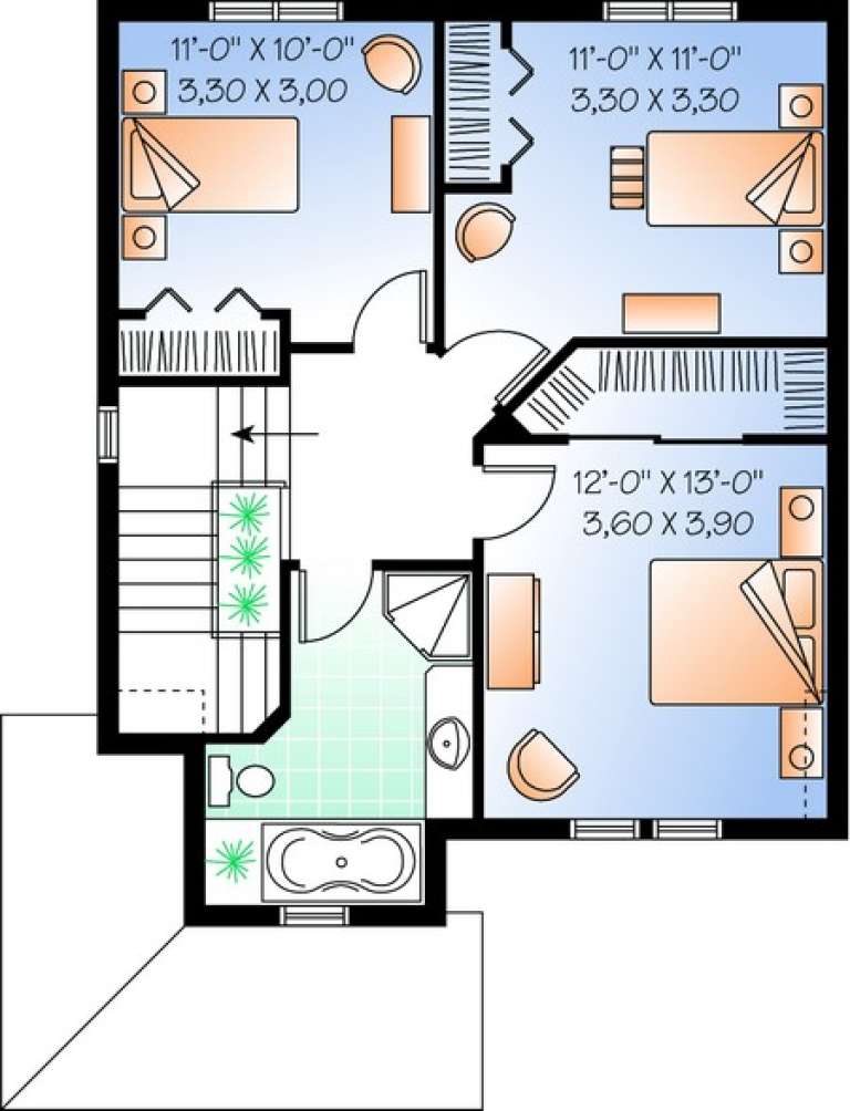 House Plan House Plan #10404 Drawing 2