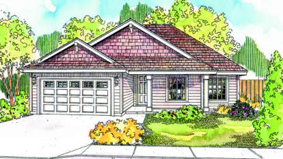 3 Bed, 2 Bath, 1467 Square Foot House Plan - #035-00315