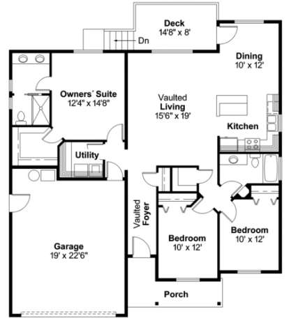 Floorplan1 for House Plan #035-00315