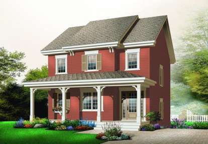3 Bed, 1 Bath, 1616 Square Foot House Plan - #034-00470