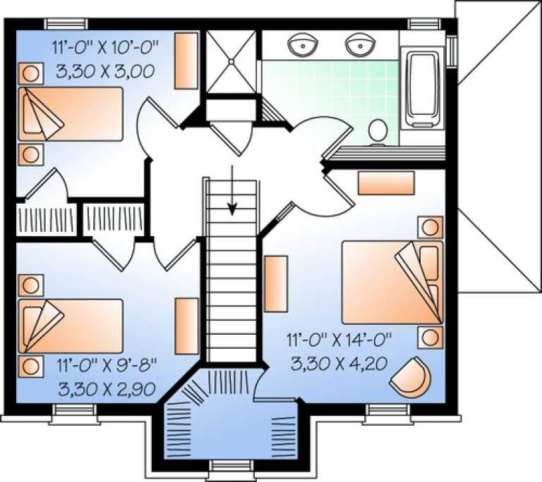 House Plan House Plan #10420 Drawing 2