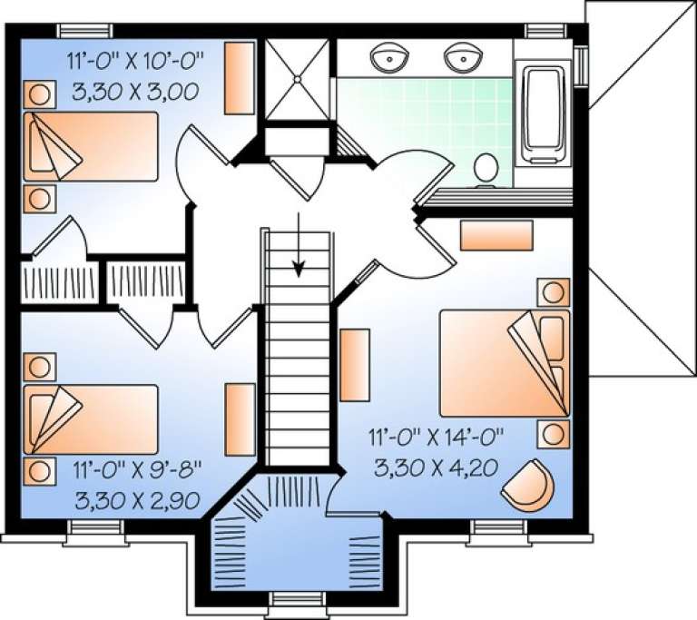 House Plan House Plan #10421 Drawing 3