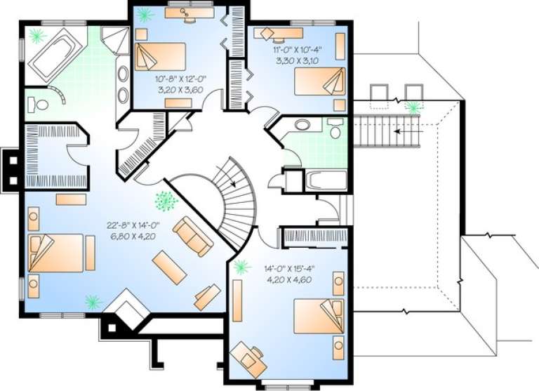 House Plan House Plan #10435 Drawing 2