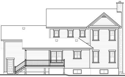 Country House Plan #034-00496 Elevation Photo