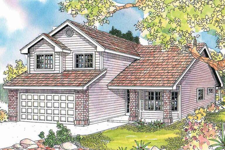 House Plan House Plan #1045 Front Elevation 