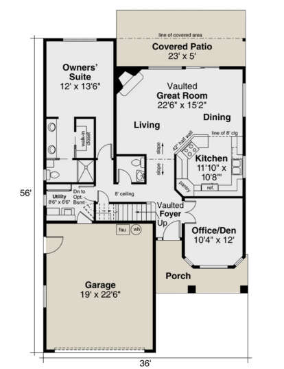 Main Floor  for House Plan #035-00317