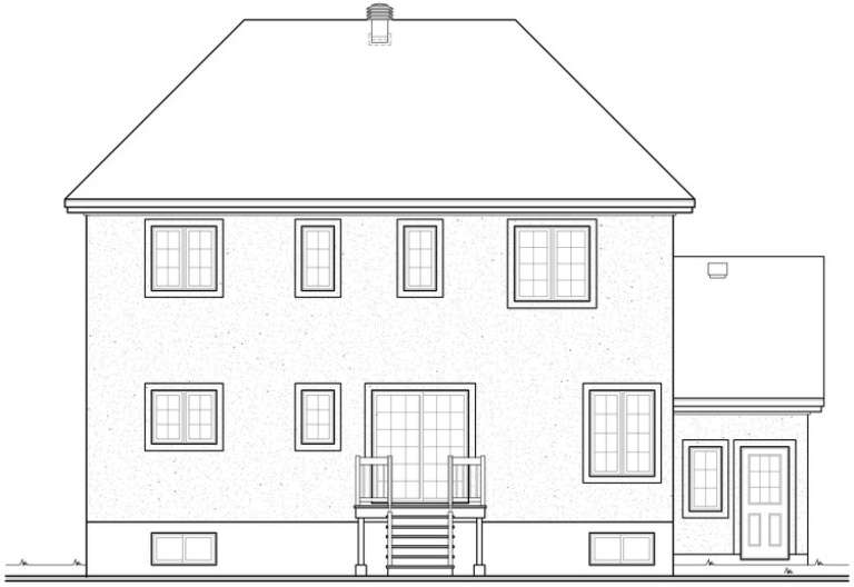 European House Plan #034-00513 Elevation Photo