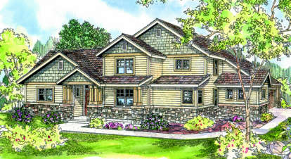 3 Bed, 2 Bath, 2263 Square Foot House Plan - #035-00318