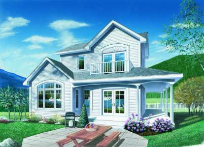 2 Bed, 1 Bath, 1246 Square Foot House Plan - #034-00531