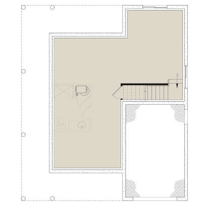 Basement for House Plan #034-00531