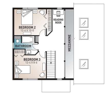 Second Floor for House Plan #034-00532