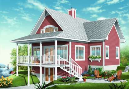 Country House Plan #034-00534 Elevation Photo